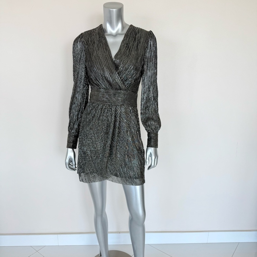 NWT!!! The Kooples women lurex mini dress size 0 or S Retail 415$